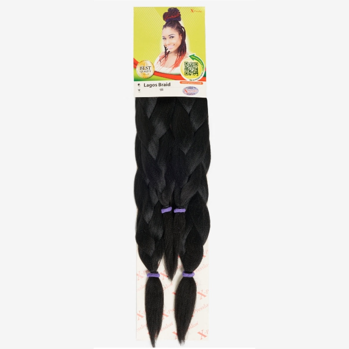 Pack of 40 | X-Pression Lagos Braid 1B 42", 46"