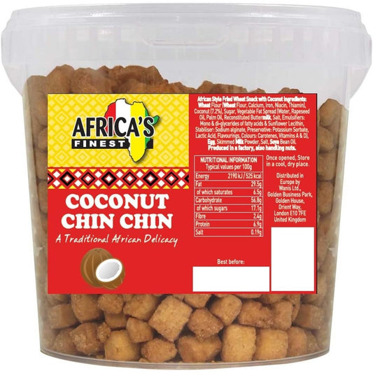 Africa's Finest Chin Chin Coconut Flavour, 250g (Pack of 12) - GLOXMART