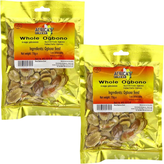Africa's Whole Ogbono For Soup Delicacies 70g (2 Pack) - GLOXMART