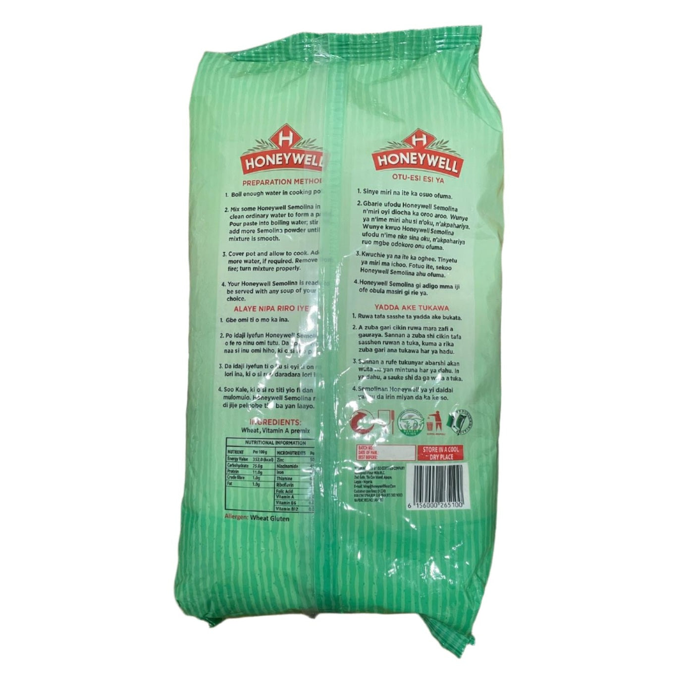 HONEYWELL Semolina 1.8kg - GLOXMART