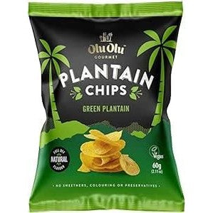 Olu Olu Gourmet I Plantain Chips I Box of 24 Mixed I 8 Pack of Chilli Plantain I 8 Pack of Sweet Yellow Plantain I 8 Pack of Green Plantain with Salt I 60G - GLOXMART
