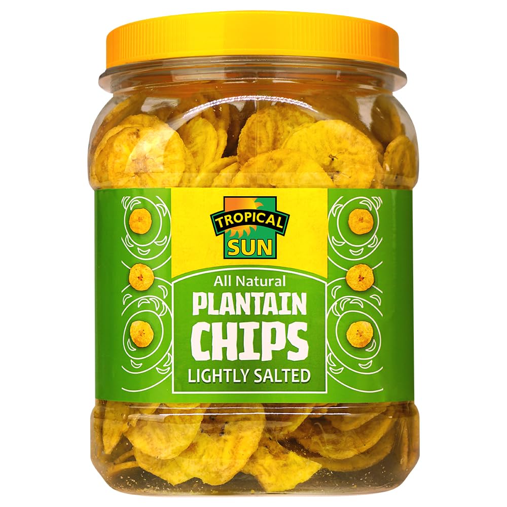 Tropical Sun Salted Plantain Chips, 450g (Pack of 1) - GLOXMART