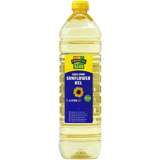 Tropical Sun Sunflower Oil 1l (Pack of 1)|Great for Cooking, Baking, Frying, Salads & Sauces - GLOXMART