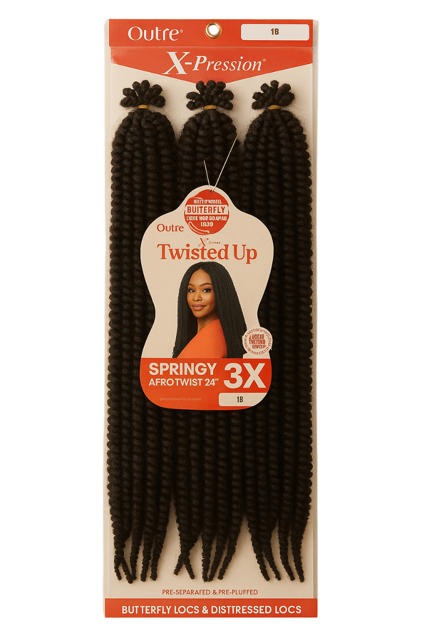 Outre Crochet Braids X-Pression Twisted Up 3X Springy Afro Twist