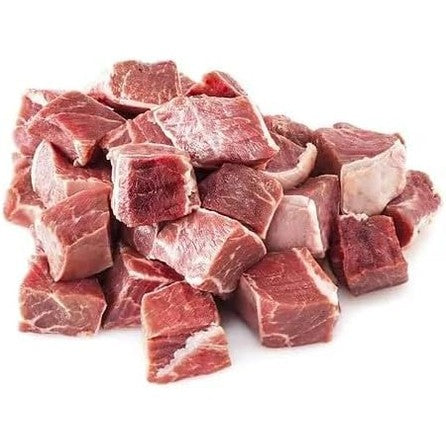 Fresh Boneless Goat Meat Chunks, 1kg