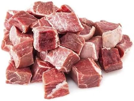 Fresh Boneless Goat Meat Chunks, 1kg