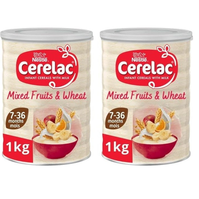 Cerelac Mixed Fruits & Wheat Infant Cereal with Milk 1kg | from 7 months+ | Baby Cereal