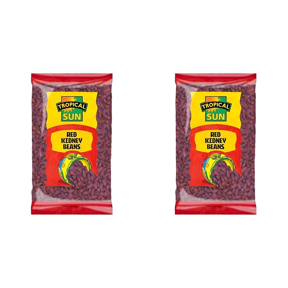 Tropical Sun Red Kidney Beans 5kg (Pack of 1)| Premium Whole Kidney Beans | Ideal for Stews, Rice & Peas, Chilli, Soups & Everyday Cooking | Rich Texture, Plant-Based Protein