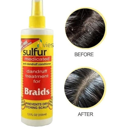 Sulfur8 Medicated Anti-Dandruff Conditioner for Braids, 356 ml