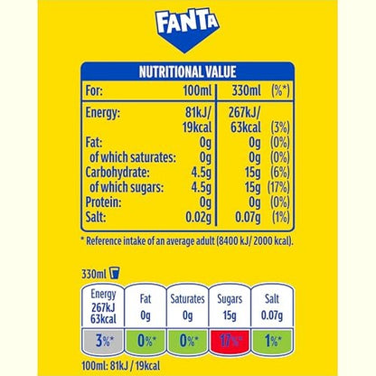 Fanta Orange 8 x 330 ml