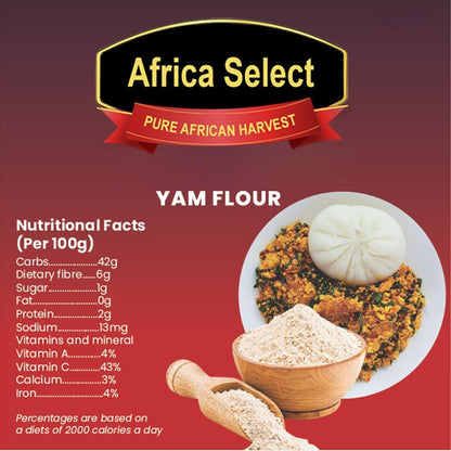 Ayoola Poundo Yam Flour – 3.6kg Pack | Authentic Instant Yam Flour | Traditional Nigerian & African Swallow Dish