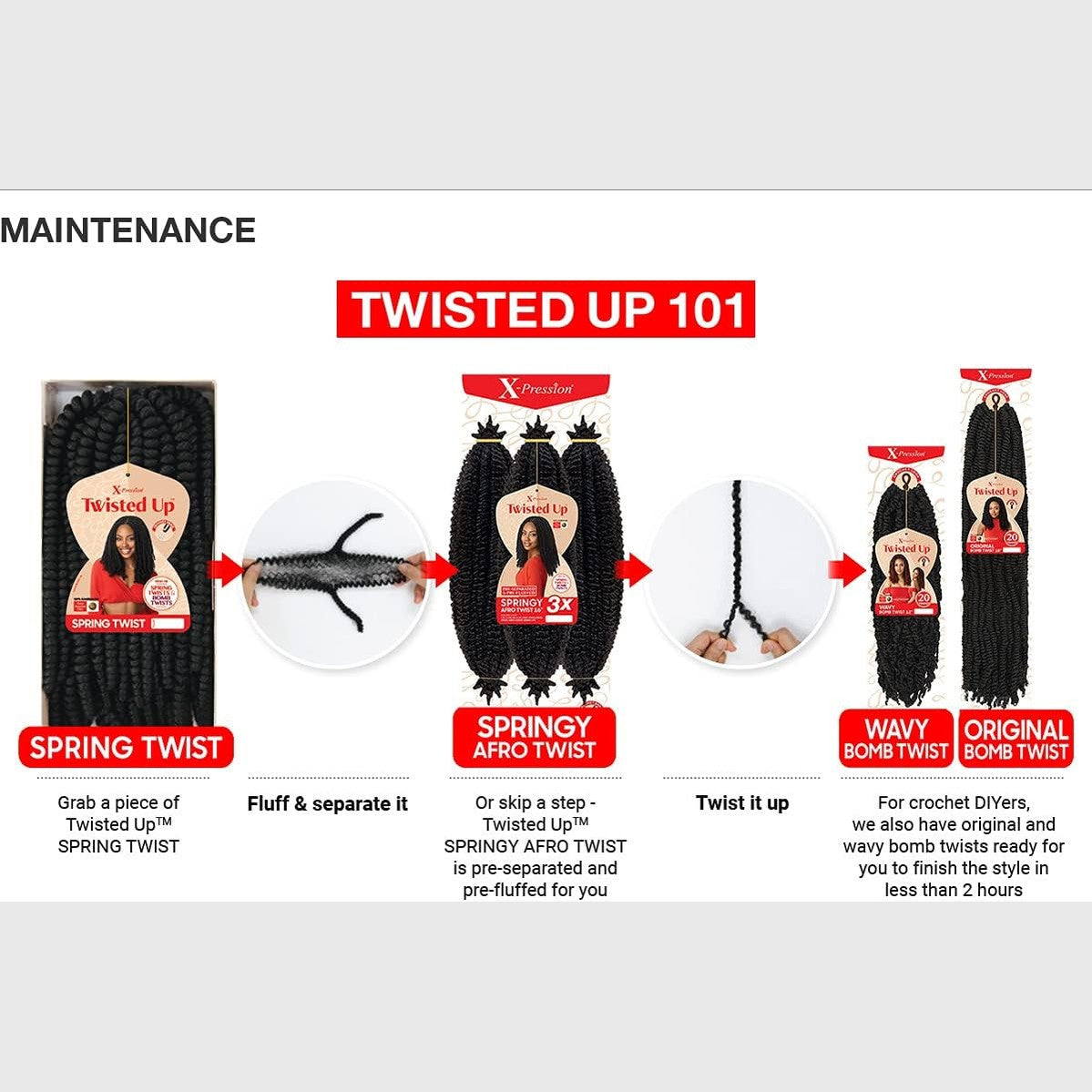 (1-Pack, 2T1B/27) 24" Outre Crochet Braids X-Pression Twisted Up 3X Springy Afro Twist 24" (1-Pack, 2T1B/27)