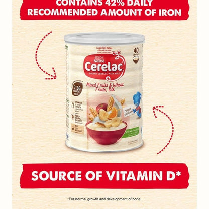 Cerelac Mixed Fruits & Wheat Infant Cereal with Milk 1kg | from 7 months+ | Baby Cereal