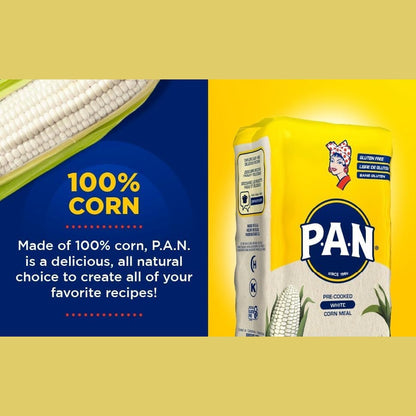 Pan Premium Pre-Cooked White Maizemeal - 1kg | Gluten-Free | Ready to Inspire Your Recipes | Authentic Maize Delights | Goodness for Creative Kitchens