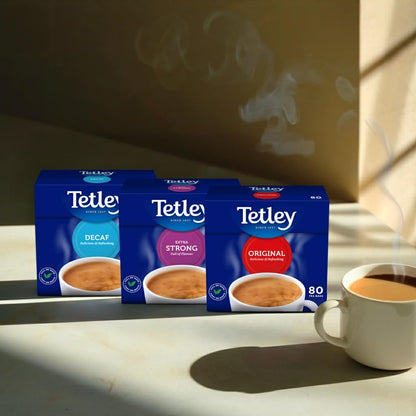 Tetley Original Black Tea Bags - Full Flavoured British Brew - Perfect for Breakfast or Anytime - Rainforest Alliance Certified - 160 Teabags (1 Pack)