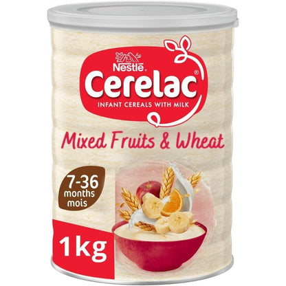 Cerelac Mixed Fruits & Wheat Infant Cereal with Milk 1kg | from 7 months+ | Baby Cereal