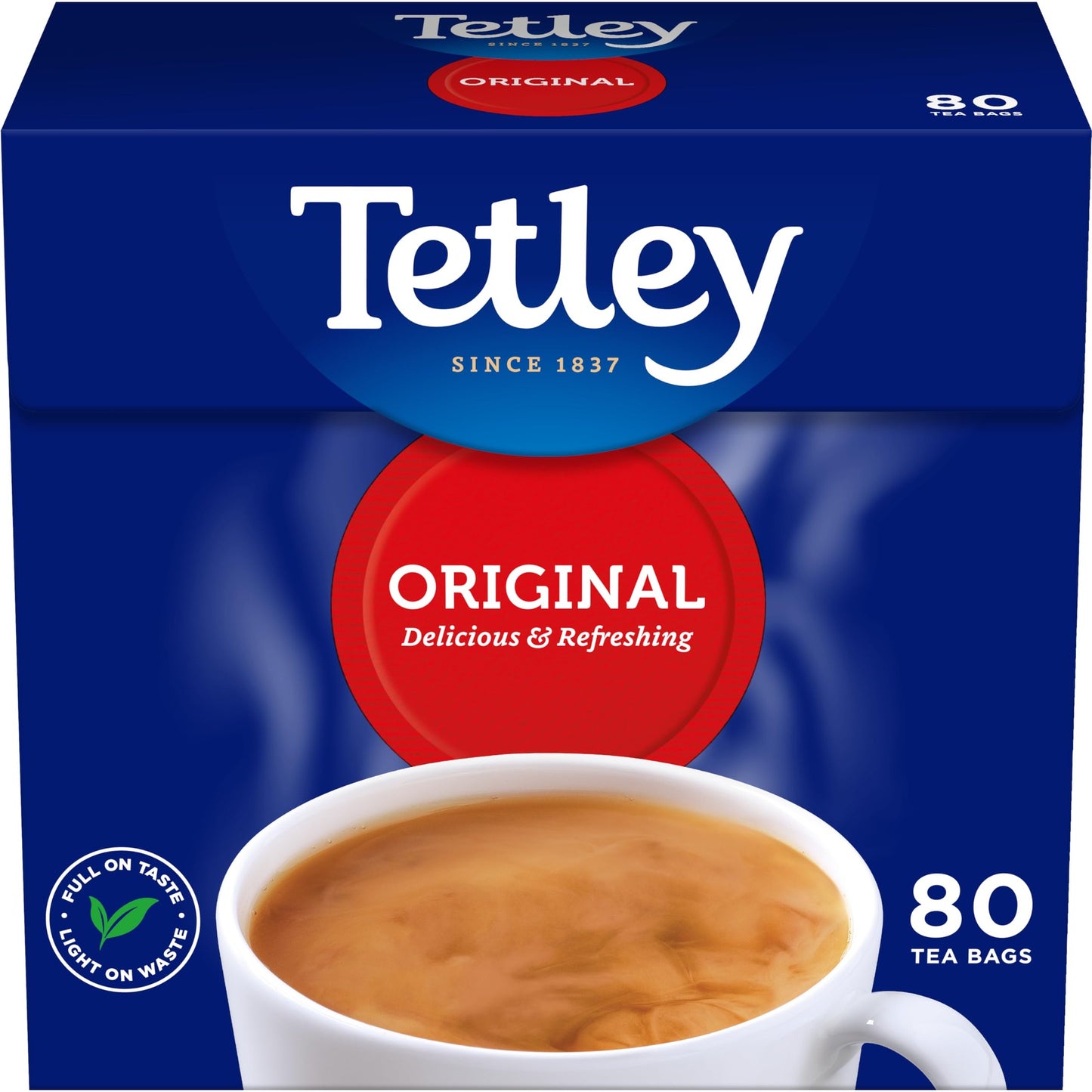 Tetley Original Black Tea Bags - Full Flavoured British Brew - Perfect for Breakfast or Anytime - Rainforest Alliance Certified - 160 Teabags (1 Pack)