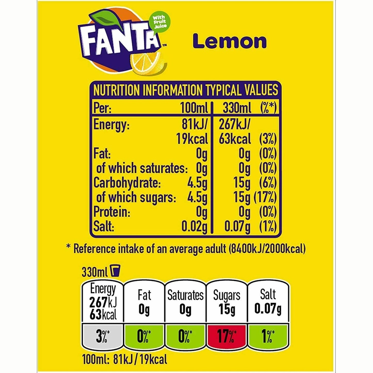 Fanta Orange 8 x 330 ml