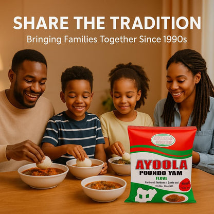 Ayoola Poundo Yam Flour – 3.6kg Pack | Authentic Instant Yam Flour | Traditional Nigerian & African Swallow Dish