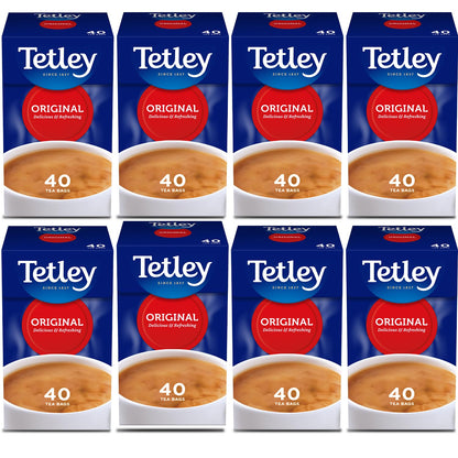 Tetley Original Black Tea Bags - Full Flavoured British Brew - Perfect for Breakfast or Anytime - Rainforest Alliance Certified - 160 Teabags (1 Pack)