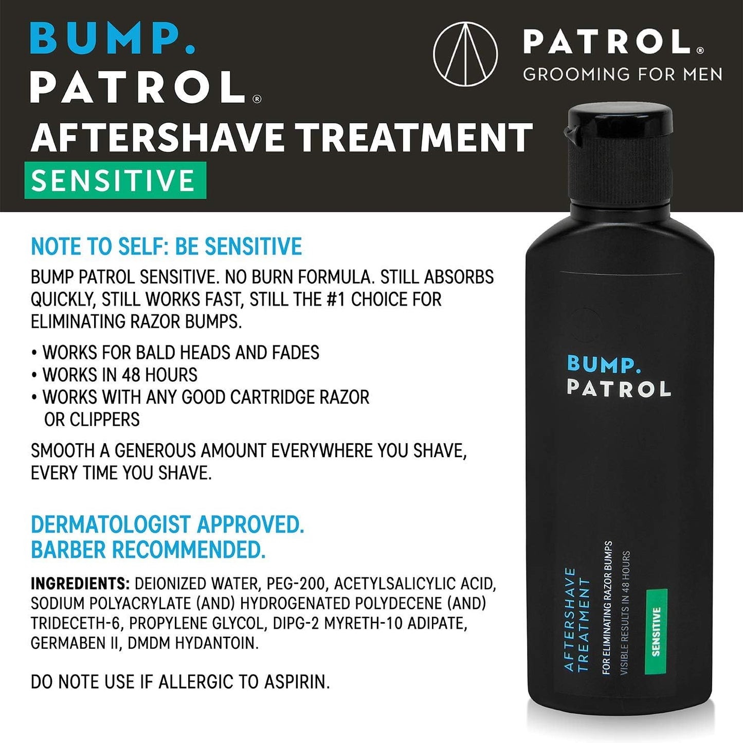 Bump.Patrol Aftershave Treatment (2 oz) - Sensitive