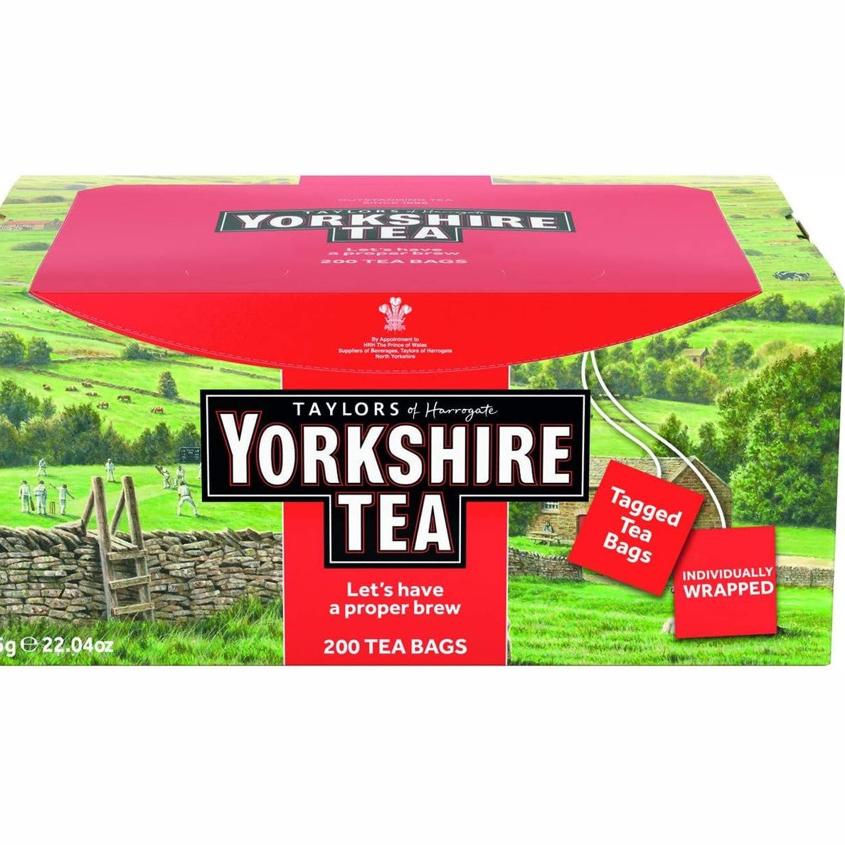 Yorkshire Tea, 200 Individually Wrapped & Tagged Tea Bags