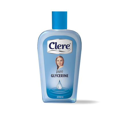 CLERE 100% Pure Glycerin Liquid for Versatile Body Skin Care, Glycerine for Face Moisturizes Dry Skin & Softens, Glycerol Reduces Stretch Marks 100 ml (Pack of 1) Sourced by Bronx International Ltd