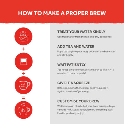 Yorkshire Tea, 200 Individually Wrapped & Tagged Tea Bags