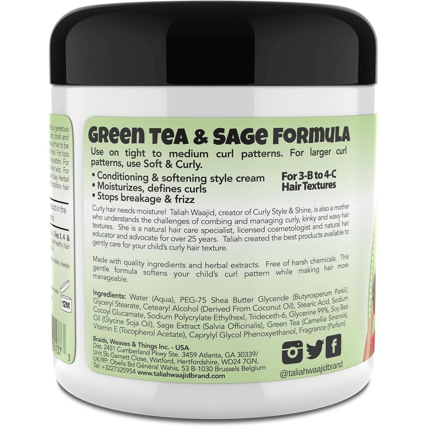 Taliah Waajid Kinky Wavy - Herbal Style & Shine 6 oz