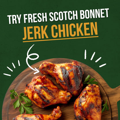 Fresh Scotch Bonnet Chillies 1kg - Vegan, Very Hot and Spicy, Fresh Red Scotch Bonnet Chillies from Rwanda for Cooking