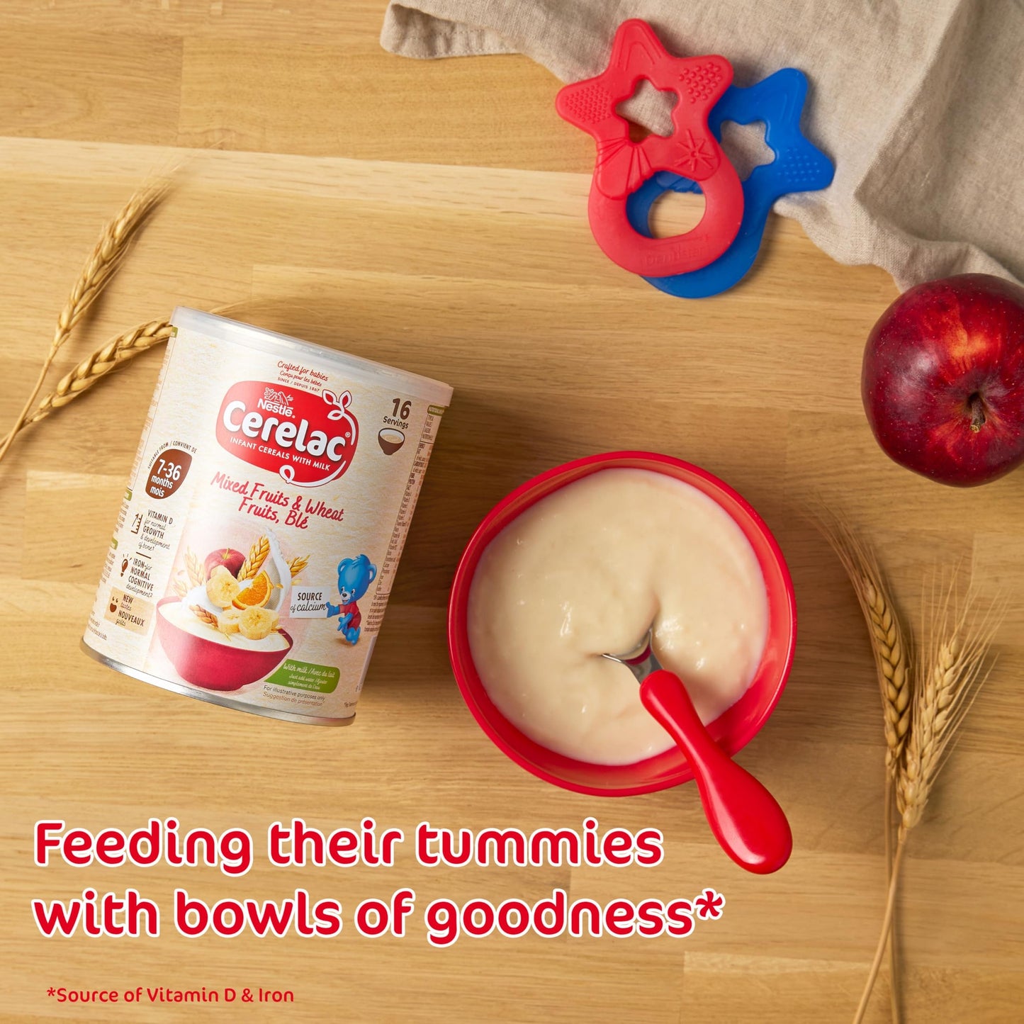 Cerelac Mixed Fruits & Wheat Infant Cereal with Milk 1kg | from 7 months+ | Baby Cereal