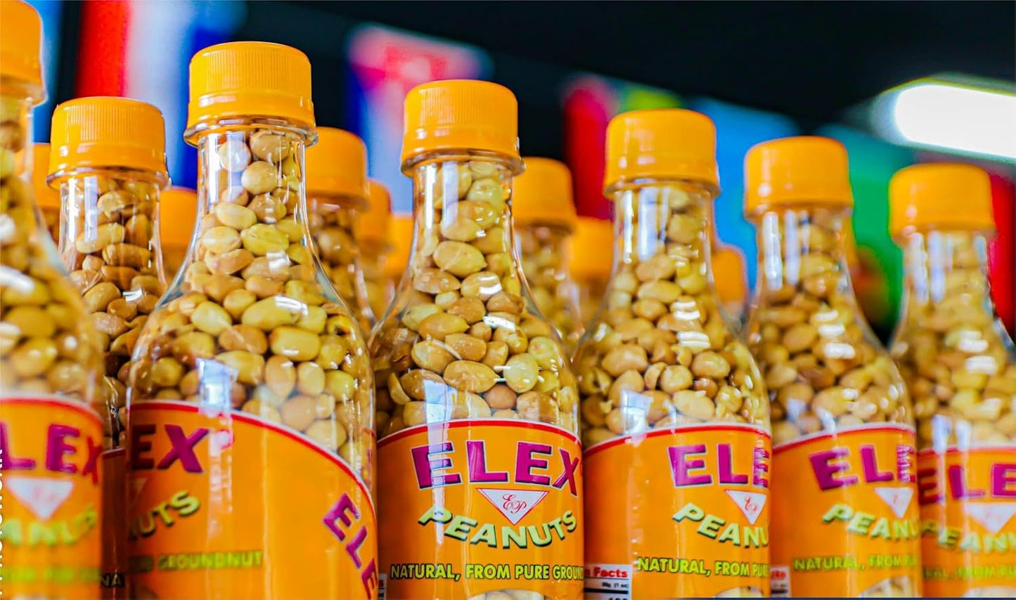 ELEX Peanuts 400g | PACK OF 1 | Roasted Snack in Bottle Container | Roasted Peanuts | Natural | From Pure Groundnut.