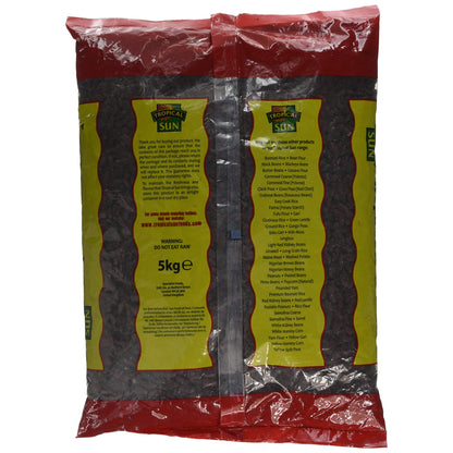 Tropical Sun Red Kidney Beans 5kg (Pack of 1)| Premium Whole Kidney Beans | Ideal for Stews, Rice & Peas, Chilli, Soups & Everyday Cooking | Rich Texture, Plant-Based Protein