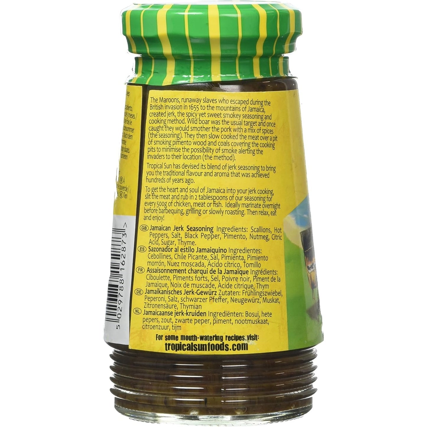 Tropical Sun Jamaican Jerk Seasoning Spices for Easy Meals 280g (Pack of 6) – Food Flavour Enhancer
