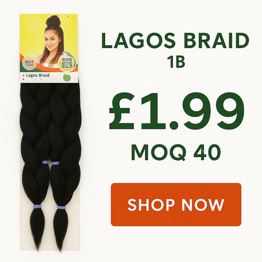 Pack of 40 | X-Pression Lagos Braid 1B 42", 46"