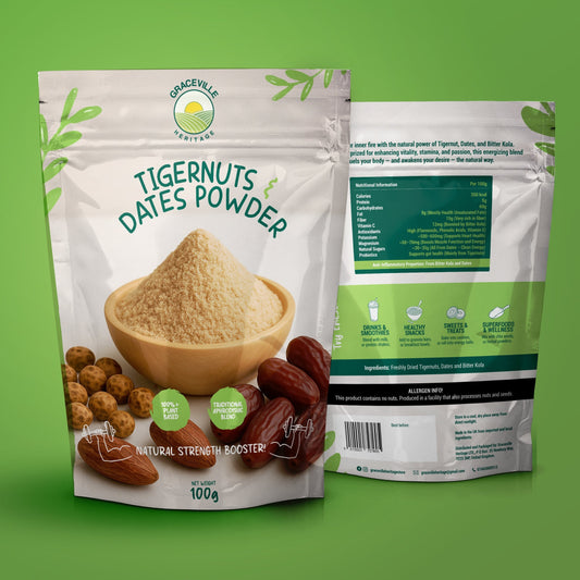 Tigernut and Date Powder With Bitterkola | Traditional Aphrodisiac Powder