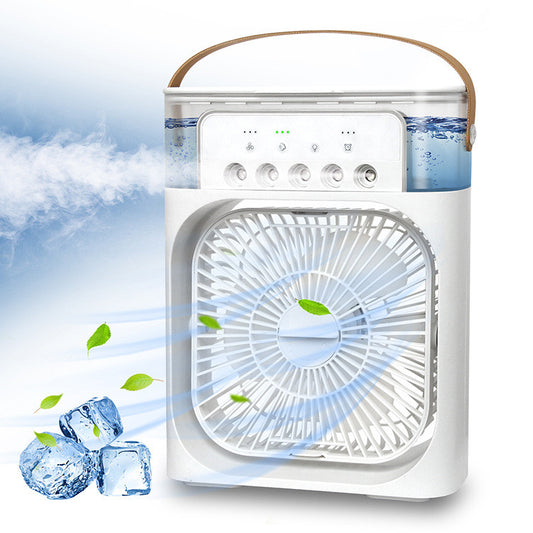 3 In 1 Water Mist fan | Air Humidifier Cooling USB Fan | LED Night Light  Humidification Fan | Spray Electric Fan